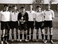 Jugendturnier 1956 von links: Paula, Ewig Lorenz, Wüst Ditze, Beck Harald, Rieger Eugen, Hans Lupper